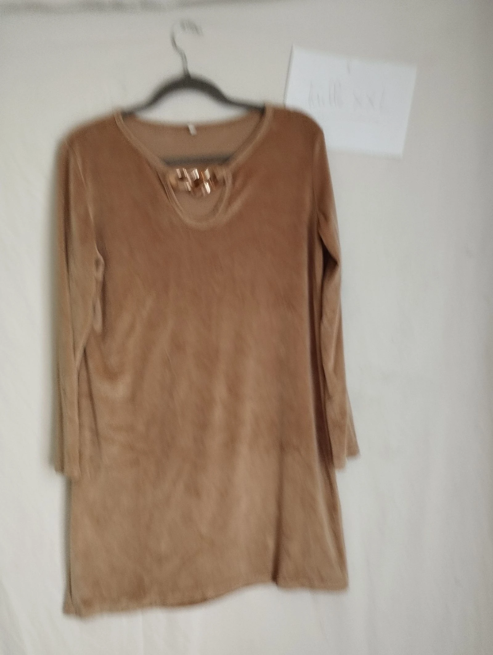 Robe courte ou tunique beige taille xxl